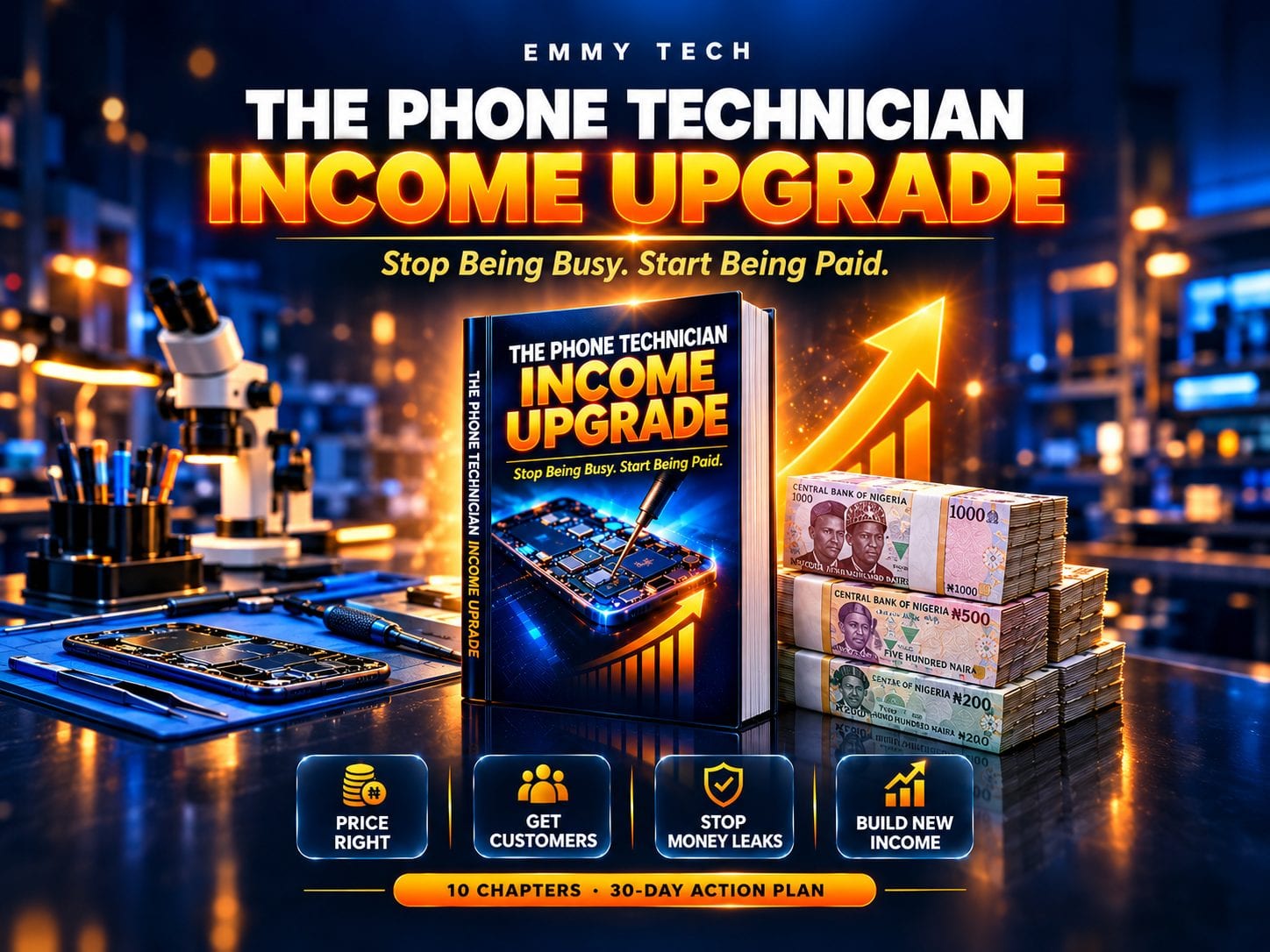 The phone technician income upgrade